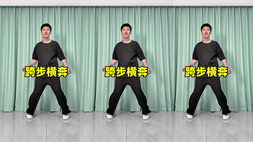 跨步横奔-曳步舞动作合集（横屏）